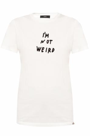 T-shirt z wyszytym napisem, zdjęcie 1 T-shirt z wyszytym napisem od Diesel